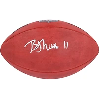 Ballon de football Wilson Duke en couleur autographié par Brian Thomas Jr. Jacksonville Jaguars