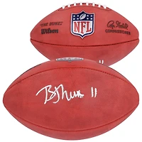 Ballon de football Wilson Duke en couleur autographié par Brian Thomas Jr. Jacksonville Jaguars