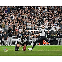 Cam Little Jacksonville Jaguars Unsigned 2025 Week 9 NFL Record 68-Yard Field Goal Photograph