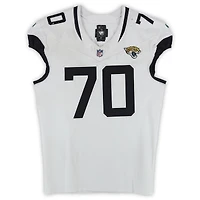 Cole Van Lanen Jacksonville Jaguars Game-Used #70 White Nike Jersey vs. Indianapolis Colts on December 28, 2025
