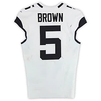 Dyami Brown Jacksonville Jaguars Game-Used #5 White Nike Jersey vs. Cincinnati Bengals on September 14, 2025