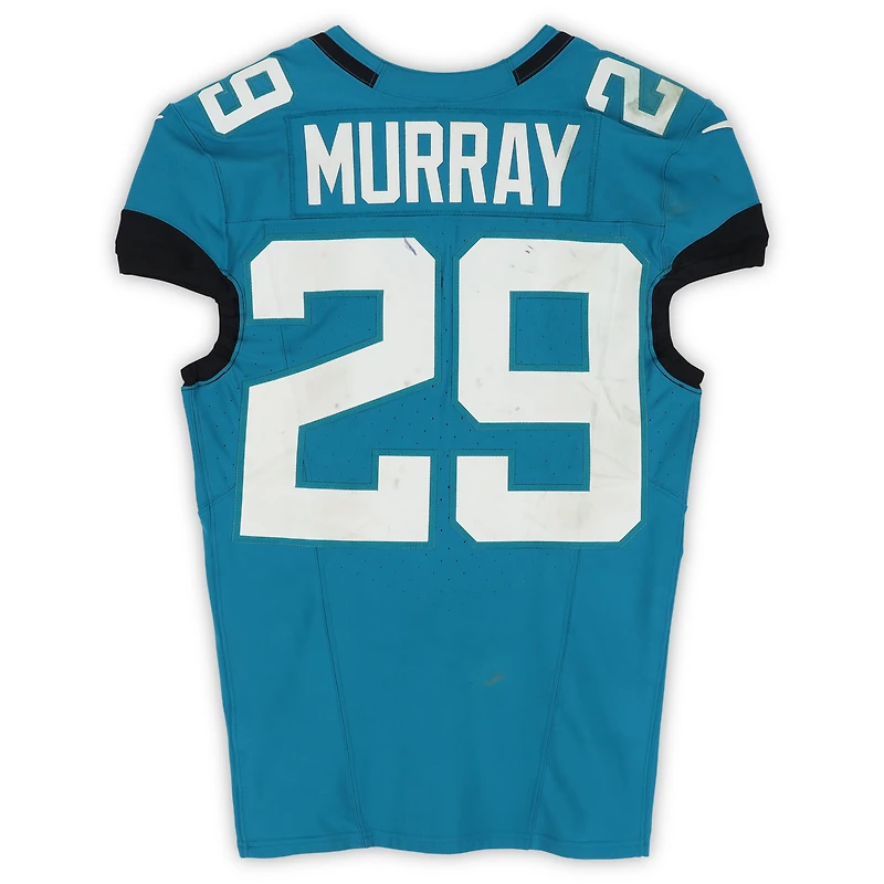 Maillot Nike turquoise n° 29 porté par Eric Murray (Jaguars de Jacksonville) lors du match contre les Seahawks de Seattle le 12 octobre 2025