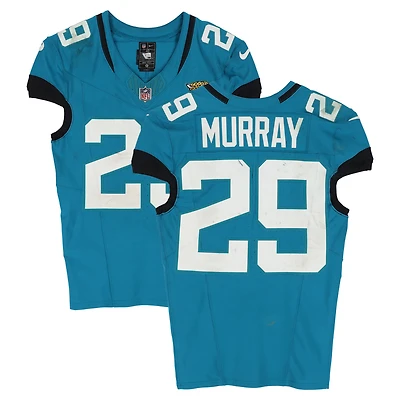 Eric Murray Jacksonville Jaguars Game-Used #29 Teal Nike Jersey vs. Seattle Seahawks on October 12, 2025