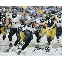 Fred Taylor Jacksonville Jaguars Autographed 8" x 10" Run in the Snow Photograph