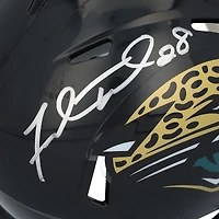 Fred Taylor Jacksonville Jaguars Autographed Riddell 1995-2012 Throwback Speed Mini Helmet  