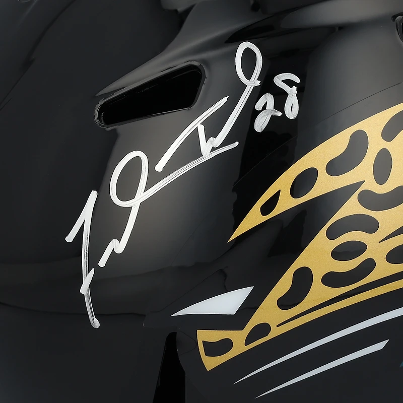 Casque réplique Riddell Speed rétro 1995-2012 autographié par Fred Taylor des Jaguars de Jacksonville