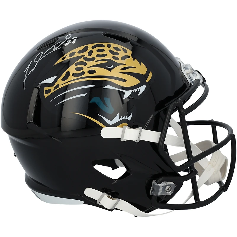 Casque réplique Riddell Speed rétro 1995-2012 autographié par Fred Taylor des Jaguars de Jacksonville