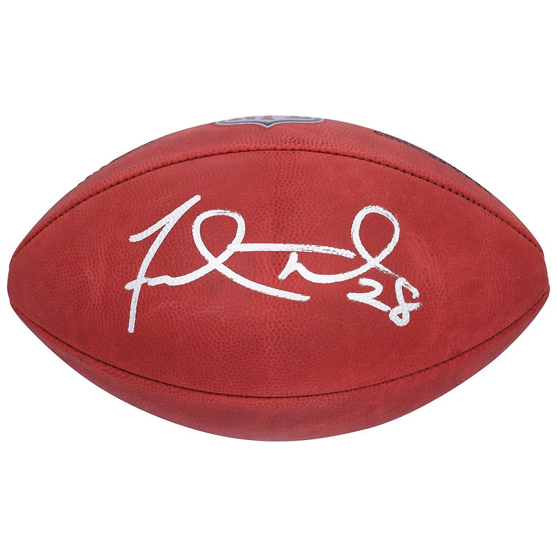 Ballon de football Wilson Duke en couleur, autographié par Fred Taylor des Jaguars de Jacksonville