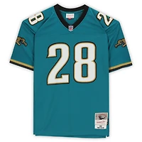 Maillot réplique autographié par Mitchell & Ness des Jaguars de Jacksonville Teal de Fred Taylor