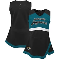 Robe-salopette noire pour bébé fille, capitaine des pom-pom girls Jaguars de Jacksonville