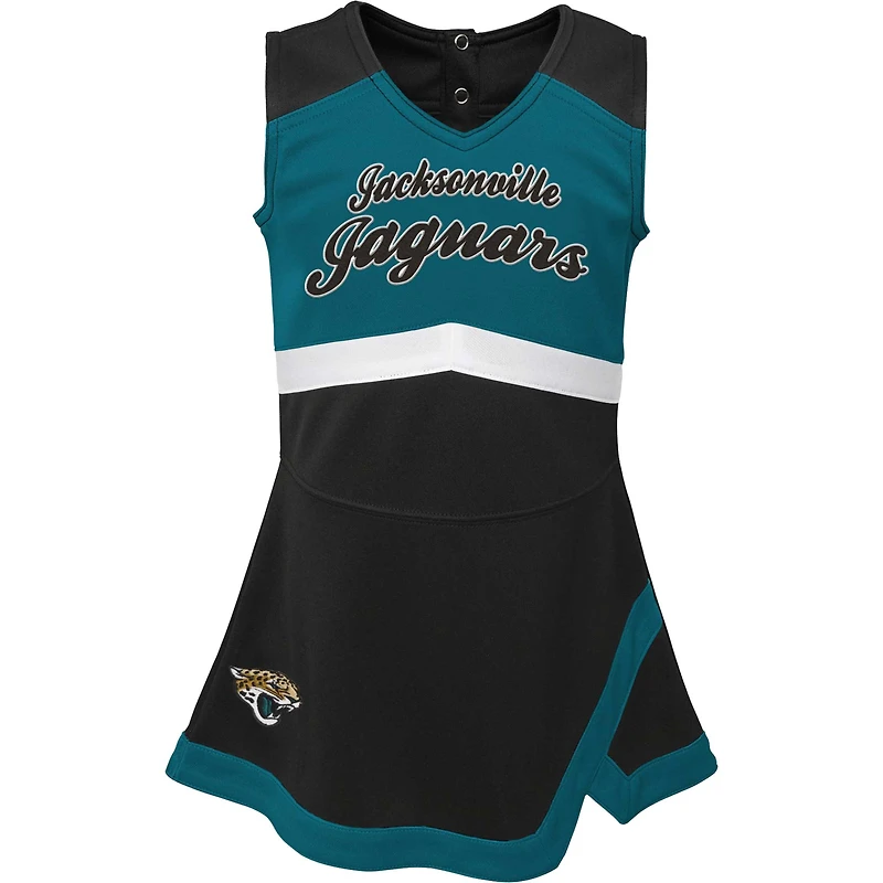 Girls Infant Black Jacksonville Jaguars Cheer Captain Jumper Dress