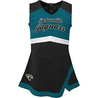 Girls Infant Black Jacksonville Jaguars Cheer Captain Jumper Dress
