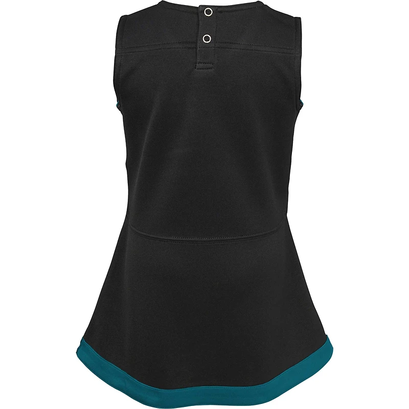 Girls Infant Black Jacksonville Jaguars Cheer Captain Jumper Dress