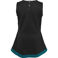 Girls Infant Black Jacksonville Jaguars Cheer Captain Jumper Dress
