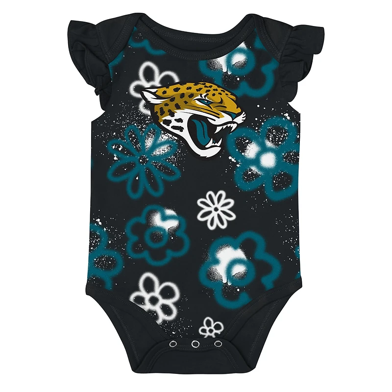 Girls Newborn & Infant Outerstuff Jacksonville Jaguars The Sunshine Two-Piece Bodysuit Set