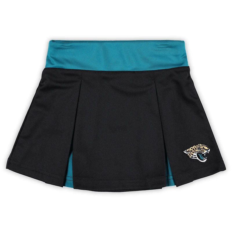 Ensemble deux pièces de pom-pom girl Spirit Jacksonville Jaguars d'âge préscolaire pour filles avec bloomers