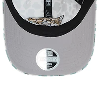 Girls Youth New Era White Jacksonville Jaguars Active Leopard 9TWENTY Adjustable Hat