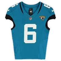Greg Newsome II Jacksonville Jaguars Game-Used #6 Teal Nike Jersey vs. New York Jets on December 14, 2025