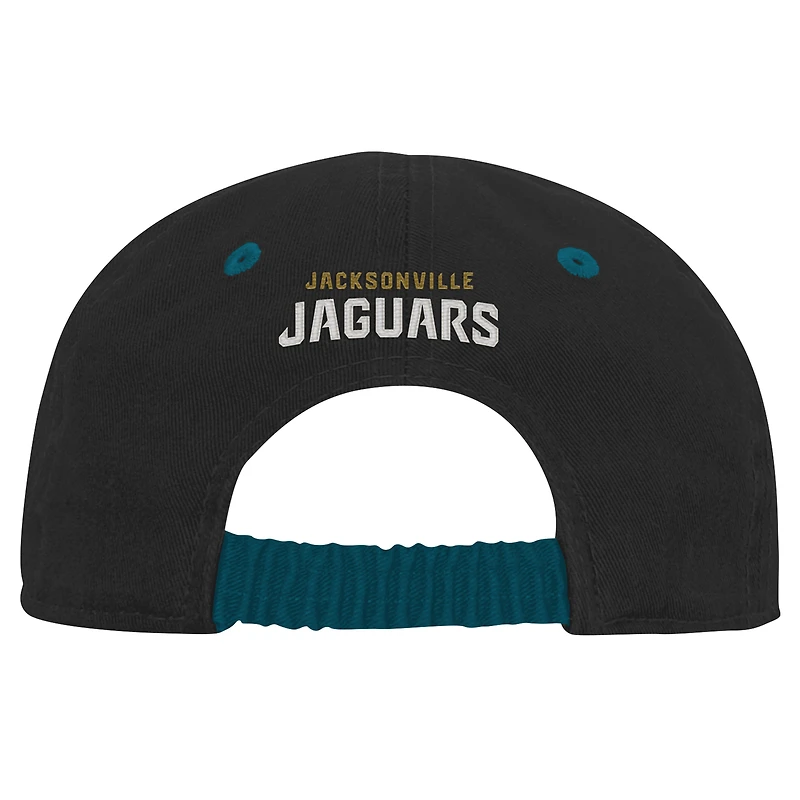 Casquette souple noire pour bébé Jacksonville Jaguars Team Slouch Flex