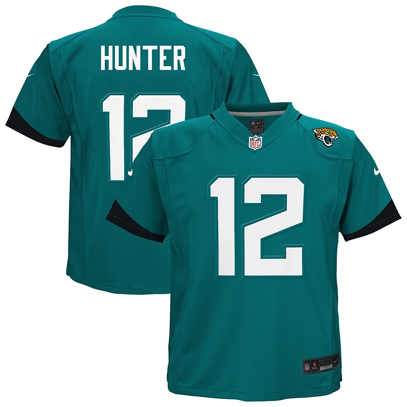 Maillot de match Nike Travis Hunter bleu sarcelle des Jaguars Jacksonville pour bébé