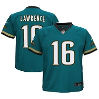 Maillot Nike Trevor Lawrence bleu sarcelle pour enfant des Jaguars de Jacksonville, joueur alternatif Prowler, rétro