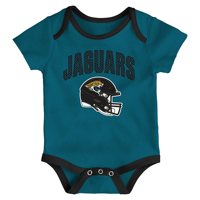 Infant Outerstuff Jacksonville Jaguars All Day Play Three-Piece Bodysuit Set