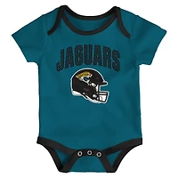 Infant Outerstuff  Jacksonville Jaguars All Day Play Three-Piece Bodysuit Set