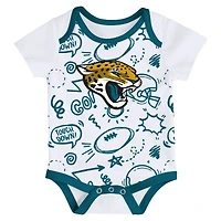 Infant Outerstuff  Jacksonville Jaguars All Day Play Three-Piece Bodysuit Set