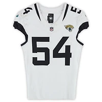 Maillot blanc Nike n° 54 porté par Jack Kiser (Jacksonville Jaguars) lors du match contre les Cardinals de l'Arizona le 23 novembre 2025