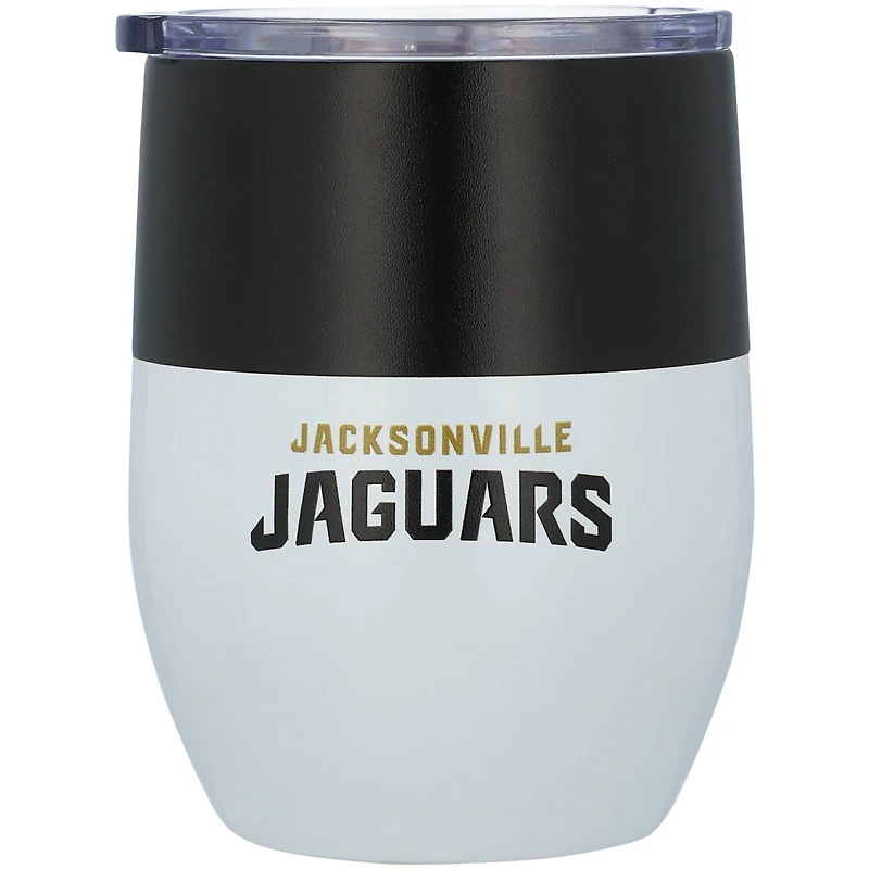 Jaguars de Jacksonville 16 oz. Gobelet incurvé en acier inoxydable Colorblock