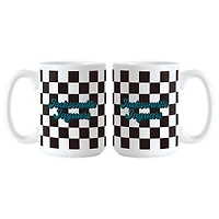 Lot de 2 tasses à logo à carreaux de 15 oz des Jaguars de Jacksonville