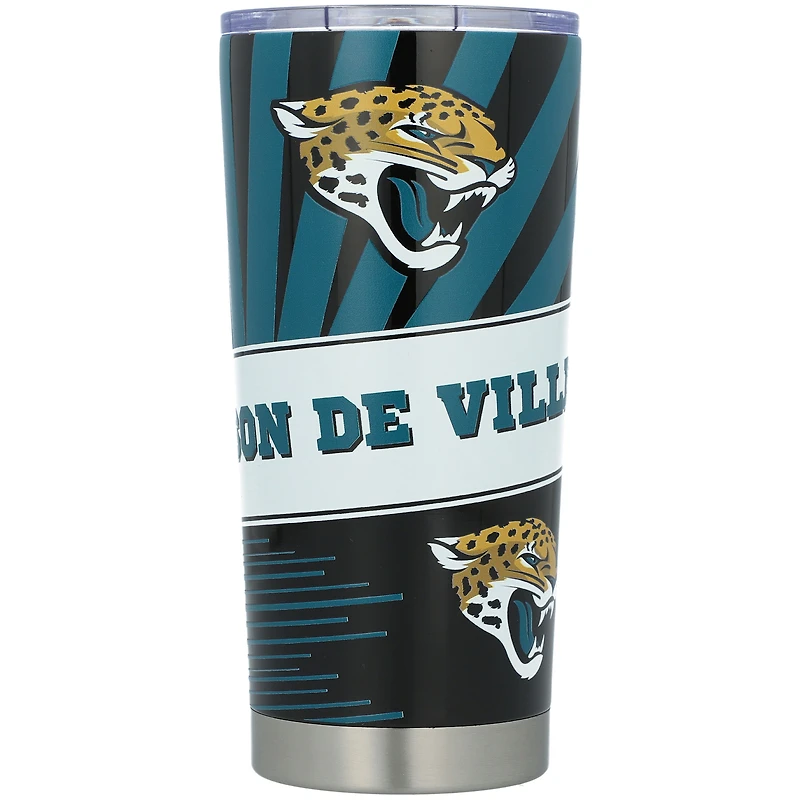 Jaguars de Jacksonville 20 oz. Gobelet mascotte en acier inoxydable