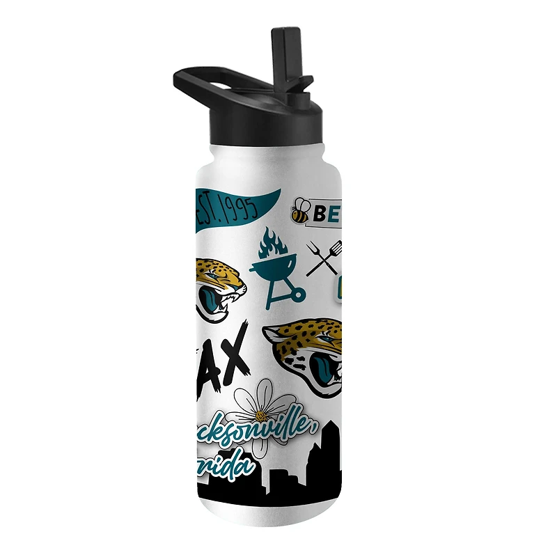 Jaguars de Jacksonville 34 oz. Bouteille Quencher native