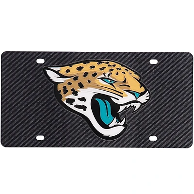 Plaque d'immatriculation en fibre de carbone Jacksonville Jaguars
