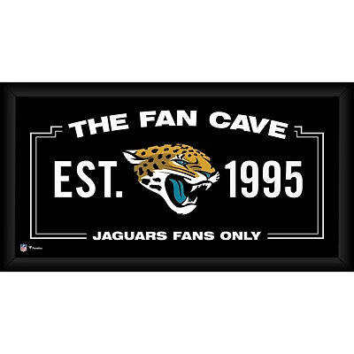 Jacksonville Jaguars Framed 10" x 20" Fan Cave Collage