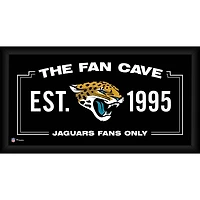 Jacksonville Jaguars Framed 10" x 20" Fan Cave Collage