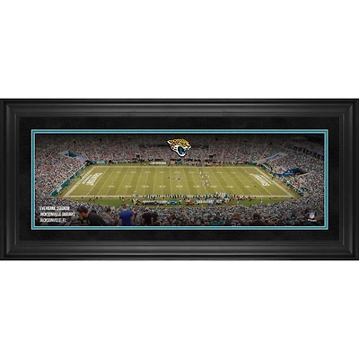 Photographie panoramique encadrée des Jaguars de Jacksonville (10" x 30") du stade EverBank