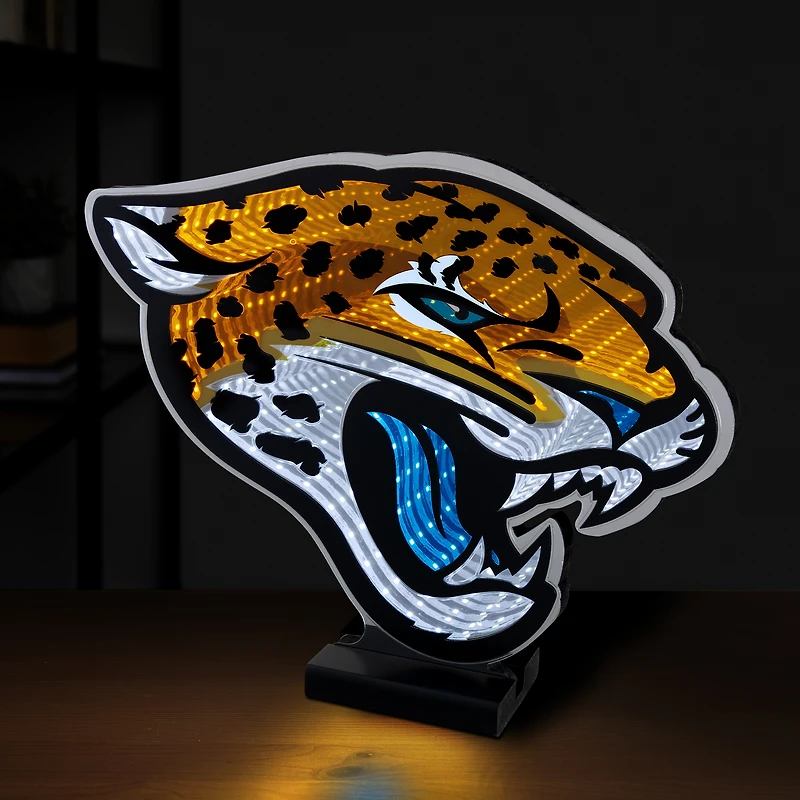 Lumière LED Infinity avec logo des Jaguars de Jacksonville