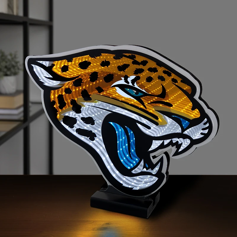 Lumière LED Infinity avec logo des Jaguars de Jacksonville