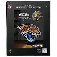 Lumière LED Infinity avec logo des Jaguars de Jacksonville