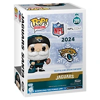 Figurine en vinyle exclusive Fanatics 2024 du Père Noël des Jaguars de Jacksonville Funko Pop!