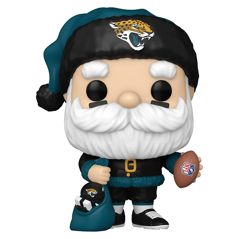Figurine en vinyle exclusive Fanatics 2024 du Père Noël des Jaguars de Jacksonville Funko Pop!