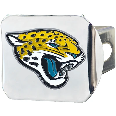 Logo Brands  Jacksonville Jaguars Color on Chrome Hitch Cover