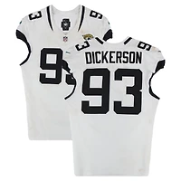 Maillot blanc Nike n° 93 porté par Matt Dickerson (Jaguars de Jacksonville) lors du match contre les Colts d'Indianapolis le 28 décembre 2025