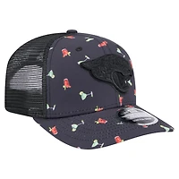 Men's New Era  Navy/Black Jacksonville Jaguars Adventure Drinks Pattern 9SEVENTY Stretch-Snap Hat