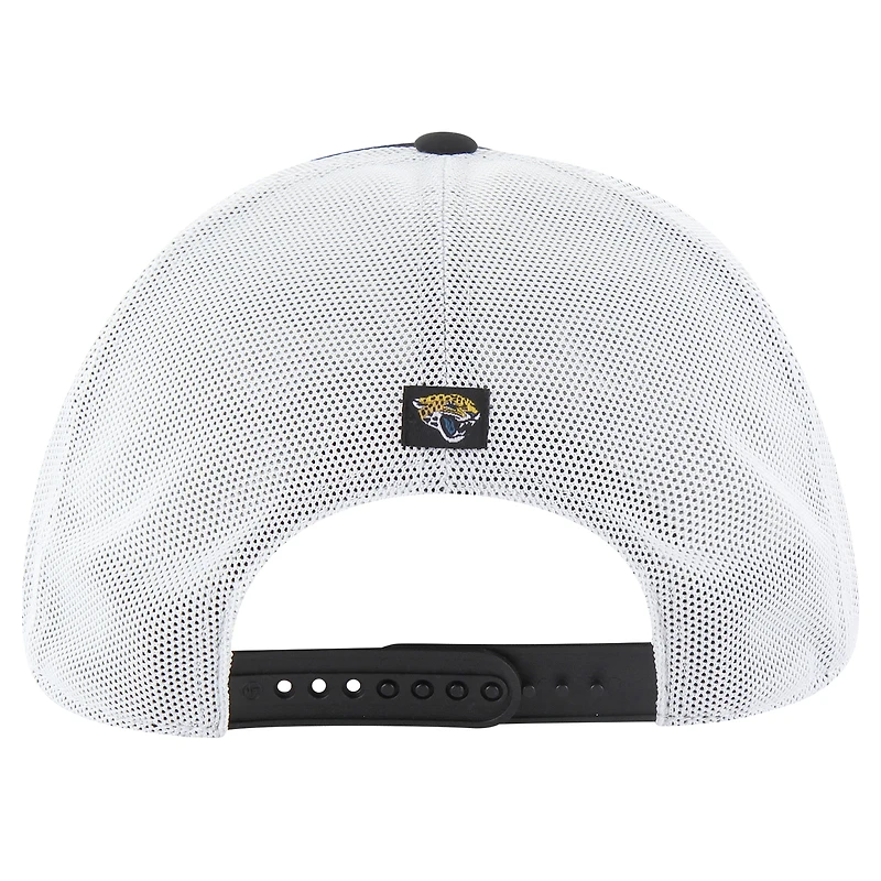 Men's '47 Black/White Jacksonville Jaguars Downburst Relaxed Hitch Trucker Adjustable Hat