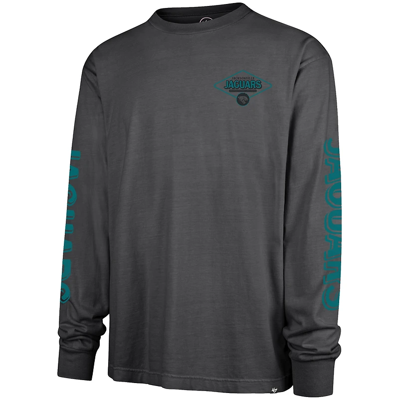 Men's '47 Black Jacksonville Jaguars Cairn Ravine Foundation Long Sleeve T-Shirt