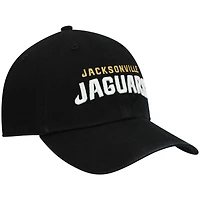 Casquette réglable '47 Black Jacksonville Jaguars Clean Up Script pour homme