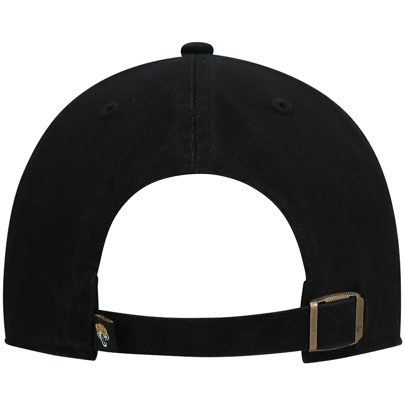 Casquette réglable '47 Black Jacksonville Jaguars Clean Up Script pour homme