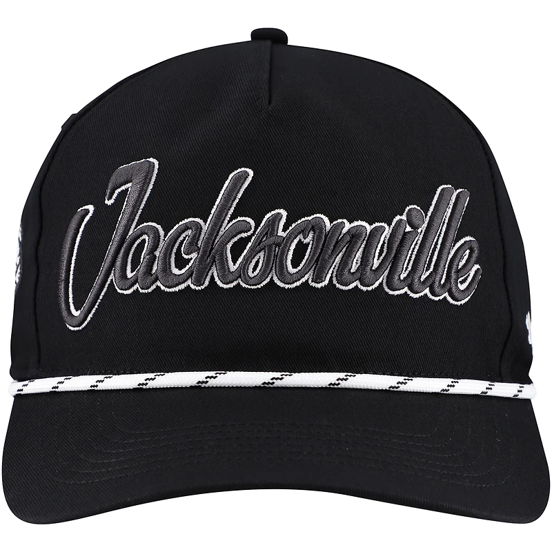 Men's '47 Black Jacksonville Jaguars Overhand Speckle Hitch Adjustable Hat